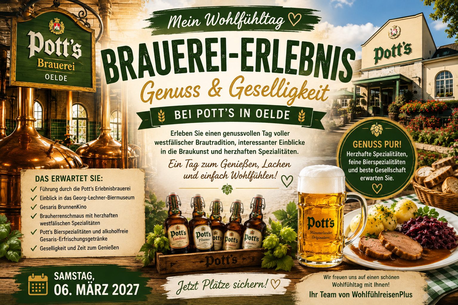 Brauerei-Erlebnis – Genuss & Geselligkeit – Busreise mit WohlfühlreisenPlus