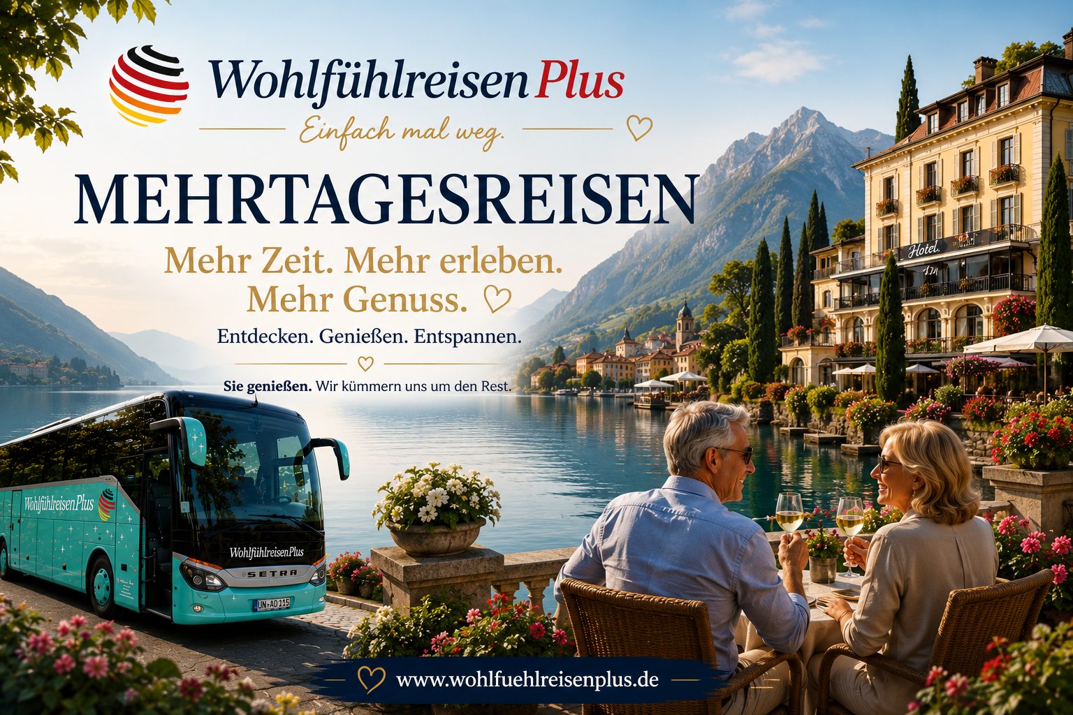 Mehrtagesreisen (Bild 1) – Busreise mit WohlfühlreisenPlus